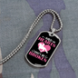 Wild Hearts Can Be Broken Horse Necklace Stainless Steel or 18k Gold Dog Tag 24" Chain-Express Your Love Gifts