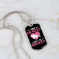 Wild Hearts Can Be Broken Horse Necklace Stainless Steel or 18k Gold Dog Tag 24" Chain-Express Your Love Gifts
