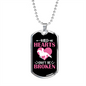 Wild Hearts Can Be Broken Horse Necklace Stainless Steel or 18k Gold Dog Tag 24" Chain-Express Your Love Gifts