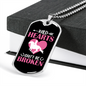 Wild Hearts Can Be Broken Horse Necklace Stainless Steel or 18k Gold Dog Tag 24" Chain-Express Your Love Gifts