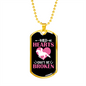 Wild Hearts Can Be Broken Horse Necklace Stainless Steel or 18k Gold Dog Tag 24" Chain-Express Your Love Gifts