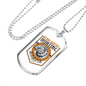 Wild Life Necklace Stainless Steel or 18k Gold Dog Tag 24" Chain-Express Your Love Gifts