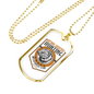 Wild Life Necklace Stainless Steel or 18k Gold Dog Tag 24" Chain-Express Your Love Gifts