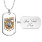 Wild Life Necklace Stainless Steel or 18k Gold Dog Tag 24" Chain-Express Your Love Gifts