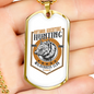 Wild Life Necklace Stainless Steel or 18k Gold Dog Tag 24" Chain-Express Your Love Gifts