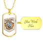 Wild Life Necklace Stainless Steel or 18k Gold Dog Tag 24" Chain-Express Your Love Gifts