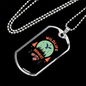 Wildlife Moment Hunting Necklace Stainless Steel or 18k Gold Dog Tag 24"-Express Your Love Gifts