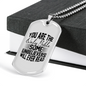 Will Ever Read Christian Necklace Stainless Steel or 18k Gold Dog Tag 24" Chain-Express Your Love Gifts