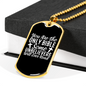 Will Ever Read Necklace Stainless Steel or 18k Gold Dog Tag 24" Chain-Express Your Love Gifts