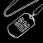 Will Ever Read Necklace Stainless Steel or 18k Gold Dog Tag 24" Chain-Express Your Love Gifts