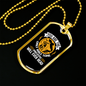 Will Ever Read orange Christian Necklace Stainless Steel or 18k Gold Dog Tag 24" Chain-Express Your Love Gifts