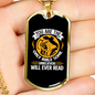 Will Ever Read orange Christian Necklace Stainless Steel or 18k Gold Dog Tag 24" Chain-Express Your Love Gifts