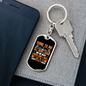 Will Give Rest Matthew 11:28 Keychain Stainless Steel or 18k Gold Dog Tag Keyring-Express Your Love Gifts