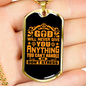 Will Never Give You Necklace Stainless Steel or 18k Gold Dog Tag 24" Chain-Express Your Love Gifts