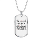 Will Not Be Shaken Psalm Christian Necklace Stainless Steel or 18k Gold Dog Tag 24" Chain-Express Your Love Gifts
