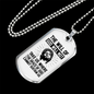 Will Of God Christian Necklace Stainless Steel or 18k Gold Dog Tag 24" Chain-Express Your Love Gifts