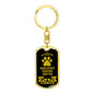 Wirehaired Pointing Griffon Keychain Stainless Steel or 18k Gold-Express Your Love Gifts