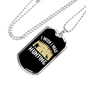 Wish I Was Hunting Necklace Stainless Steel or 18k Gold Dog Tag 24" Chain-Express Your Love Gifts