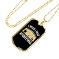 Wish I Was Hunting Necklace Stainless Steel or 18k Gold Dog Tag 24" Chain-Express Your Love Gifts