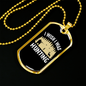 Wish I Was Hunting Necklace Stainless Steel or 18k Gold Dog Tag 24" Chain-Express Your Love Gifts