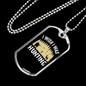 Wish I Was Hunting Necklace Stainless Steel or 18k Gold Dog Tag 24" Chain-Express Your Love Gifts
