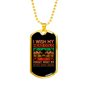 Wish My Head Cold Firefighter Gift Stainless Steel or 18k Gold Dog Tag 24" Chain-Express Your Love Gifts