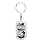 Wishing You All Keychain Stainless Steel or 18k Gold Dog Tag Keyring-Express Your Love Gifts