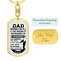 Wishing You All Keychain Stainless Steel or 18k Gold Dog Tag Keyring-Express Your Love Gifts