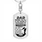 Wishing You All Keychain Stainless Steel or 18k Gold Dog Tag Keyring-Express Your Love Gifts