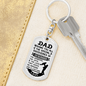 Wishing You All Keychain Stainless Steel or 18k Gold Dog Tag Keyring-Express Your Love Gifts