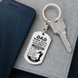 Wishing You All Keychain Stainless Steel or 18k Gold Dog Tag Keyring-Express Your Love Gifts