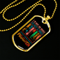With A Hero Sprite Necklace Stainless Steel or 18k Gold Dog Tag 24" Chain-Express Your Love Gifts