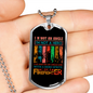 With A Hero Sprite Necklace Stainless Steel or 18k Gold Dog Tag 24" Chain-Express Your Love Gifts