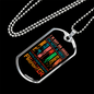 With A Hero Sprite Necklace Stainless Steel or 18k Gold Dog Tag 24" Chain-Express Your Love Gifts