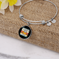 With A Rescue Cat Bracelet Stainless Steel or 18k Gold Circle Bangle-Express Your Love Gifts