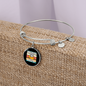 With A Rescue Cat Bracelet Stainless Steel or 18k Gold Circle Bangle-Express Your Love Gifts