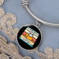 With A Rescue Cat Bracelet Stainless Steel or 18k Gold Circle Bangle-Express Your Love Gifts