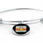 With A Rescue Cat Bracelet Stainless Steel or 18k Gold Circle Bangle-Express Your Love Gifts