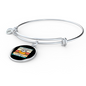 With A Rescue Cat Bracelet Stainless Steel or 18k Gold Circle Bangle-Express Your Love Gifts