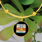 With A Rescue Cat Bracelet Stainless Steel or 18k Gold Circle Bangle-Express Your Love Gifts