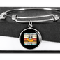 With A Rescue Cat Bracelet Stainless Steel or 18k Gold Circle Bangle-Express Your Love Gifts