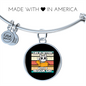 With A Rescue Cat Bracelet Stainless Steel or 18k Gold Circle Bangle-Express Your Love Gifts