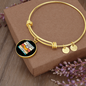 With A Rescue Cat Bracelet Stainless Steel or 18k Gold Circle Bangle-Express Your Love Gifts