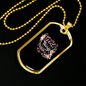 With God All Things Christian Necklace Stainless Steel or 18k Gold Dog Tag 24" Chain-Express Your Love Gifts