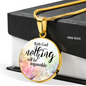 With God Christian Necklace Circle Pendant Stainless Steel or 18k Gold 18-22-Express Your Love Gifts