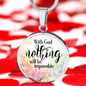 With God Christian Necklace Circle Pendant Stainless Steel or 18k Gold 18-22-Express Your Love Gifts