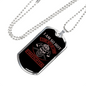 With My Own Firefighter Gift Stainless Steel or 18k Gold Dog Tag 24" Chain-Express Your Love Gifts