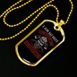 With My Own Firefighter Gift Stainless Steel or 18k Gold Dog Tag 24" Chain-Express Your Love Gifts