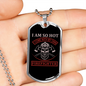 With My Own Firefighter Gift Stainless Steel or 18k Gold Dog Tag 24" Chain-Express Your Love Gifts