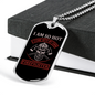 With My Own Firefighter Gift Stainless Steel or 18k Gold Dog Tag 24" Chain-Express Your Love Gifts